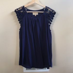 Skies Are Blue Navy Blouse - S